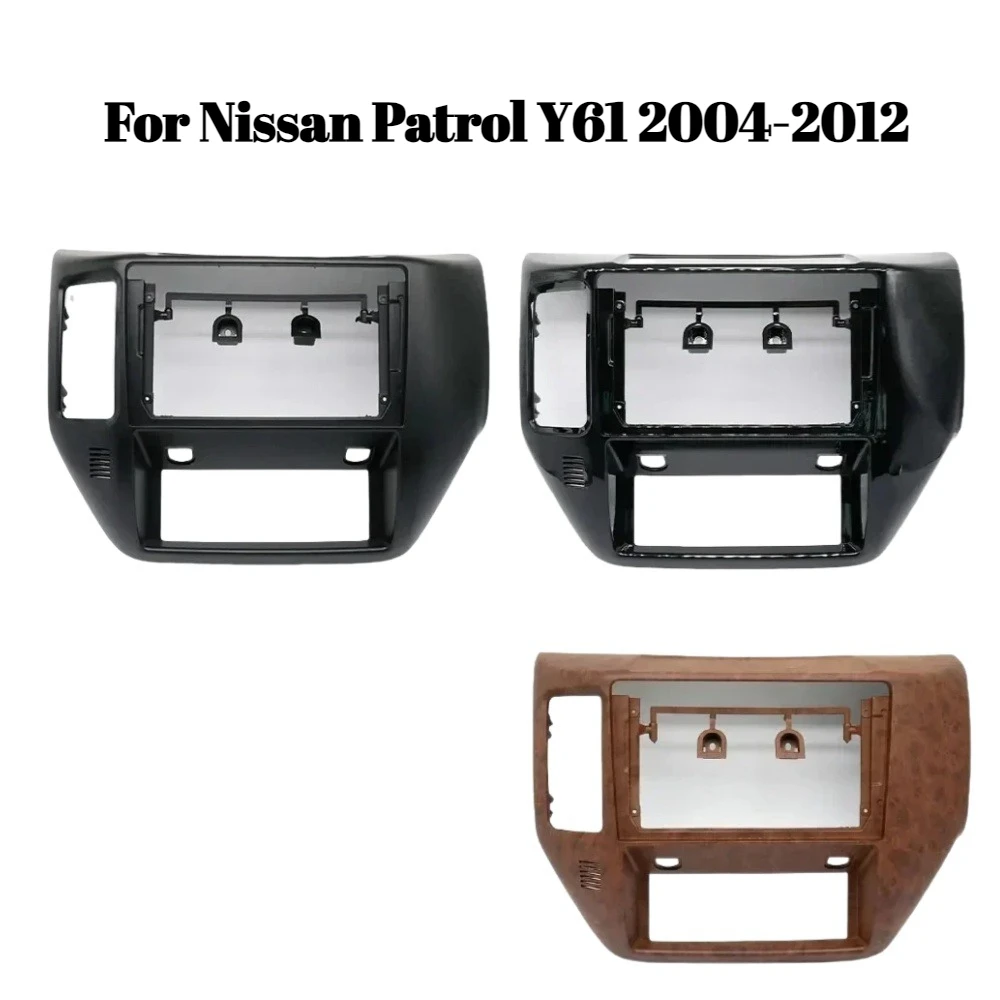 

9-дюймовая рамка для автомобильного радиоприемника для Nissan Patrol Y61 2004-2012, адаптер для приборной панели, комплект отделки 2DIN для установки