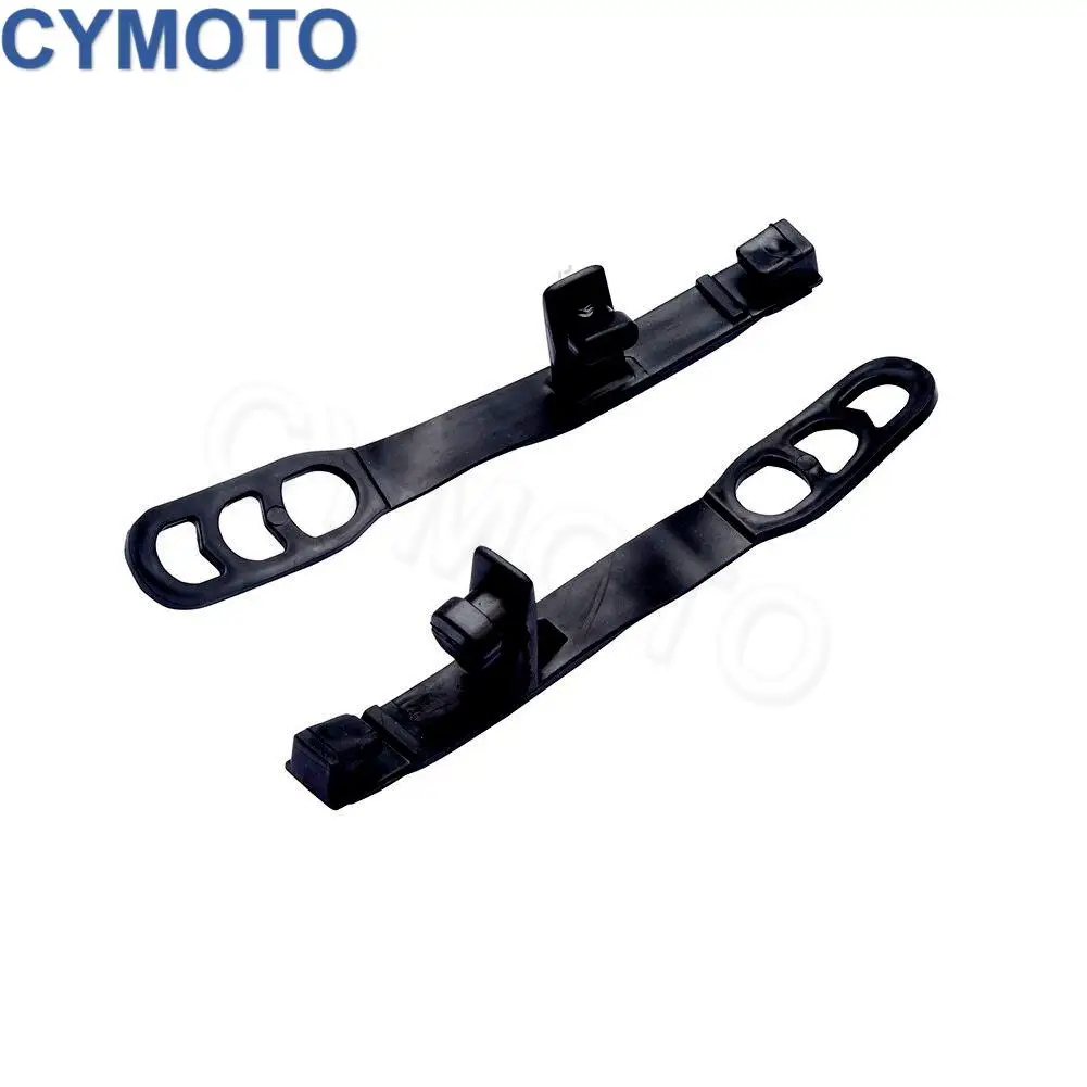 4 قطع من الأشرطة المطاطية للمصابيح الأمامية للدراجات النارية على الطرق الوعرة للدراجات النارية الرياضية المزدوجة العالمية والدراجات الترابية والمحركات العارية