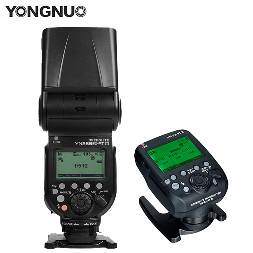 YONGNUO YN968EX-RT III TTL HSS Speedlite with Led Light GN60 1/8000s Flash for Canon 600EX-RT II ST-E3-RT EL-1 EL-5 430EX-RT III
