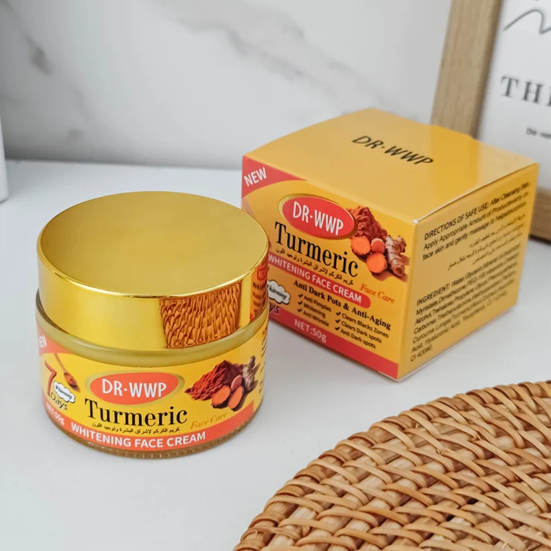 3pcs/10pcs Turmeric Cream Moisturizing Hydrating Facial Anti-aging Fading Fine Lines Brightening Skin Tone fade spots Skincare