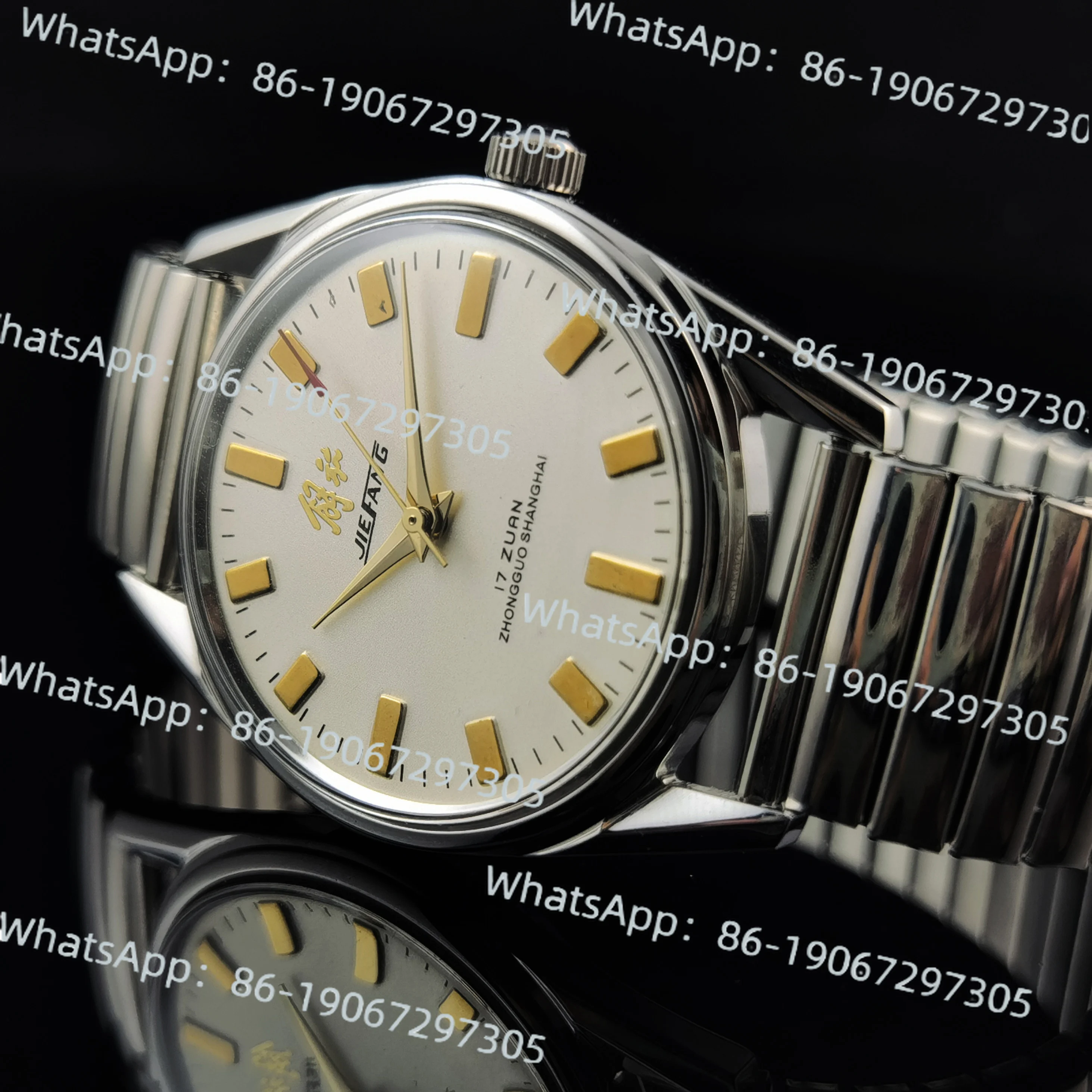 

Мужские механические часы Shanghai Diamond с ручным заводом 8120, часы с сердечником и указателем