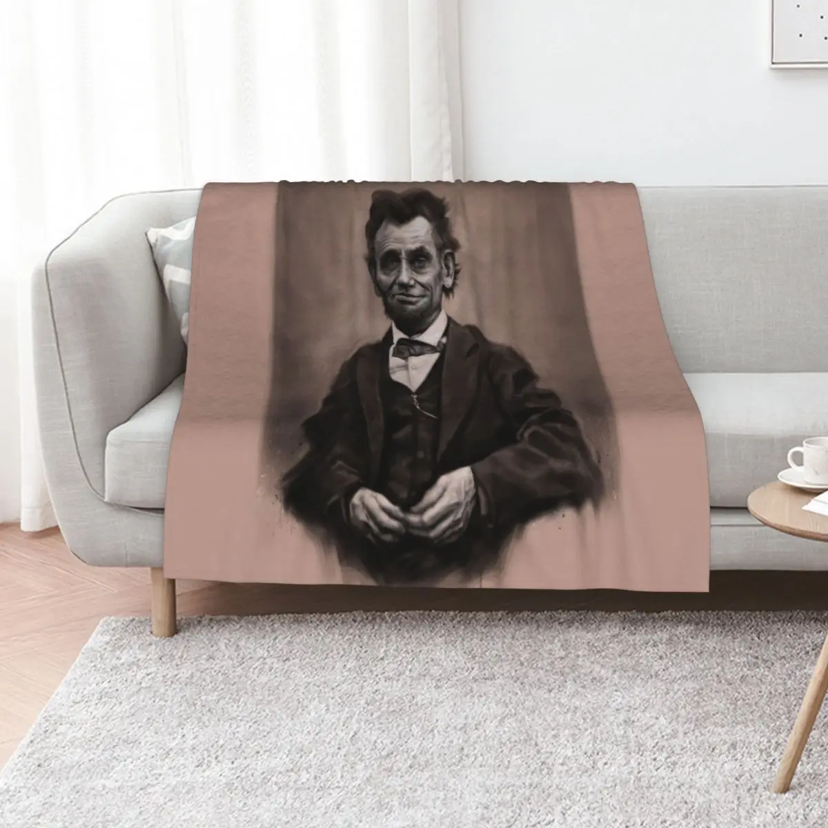 

Abraham Lincoln Throw Blanket sofa bed Vintage Camping Blankets For Bed Blankets