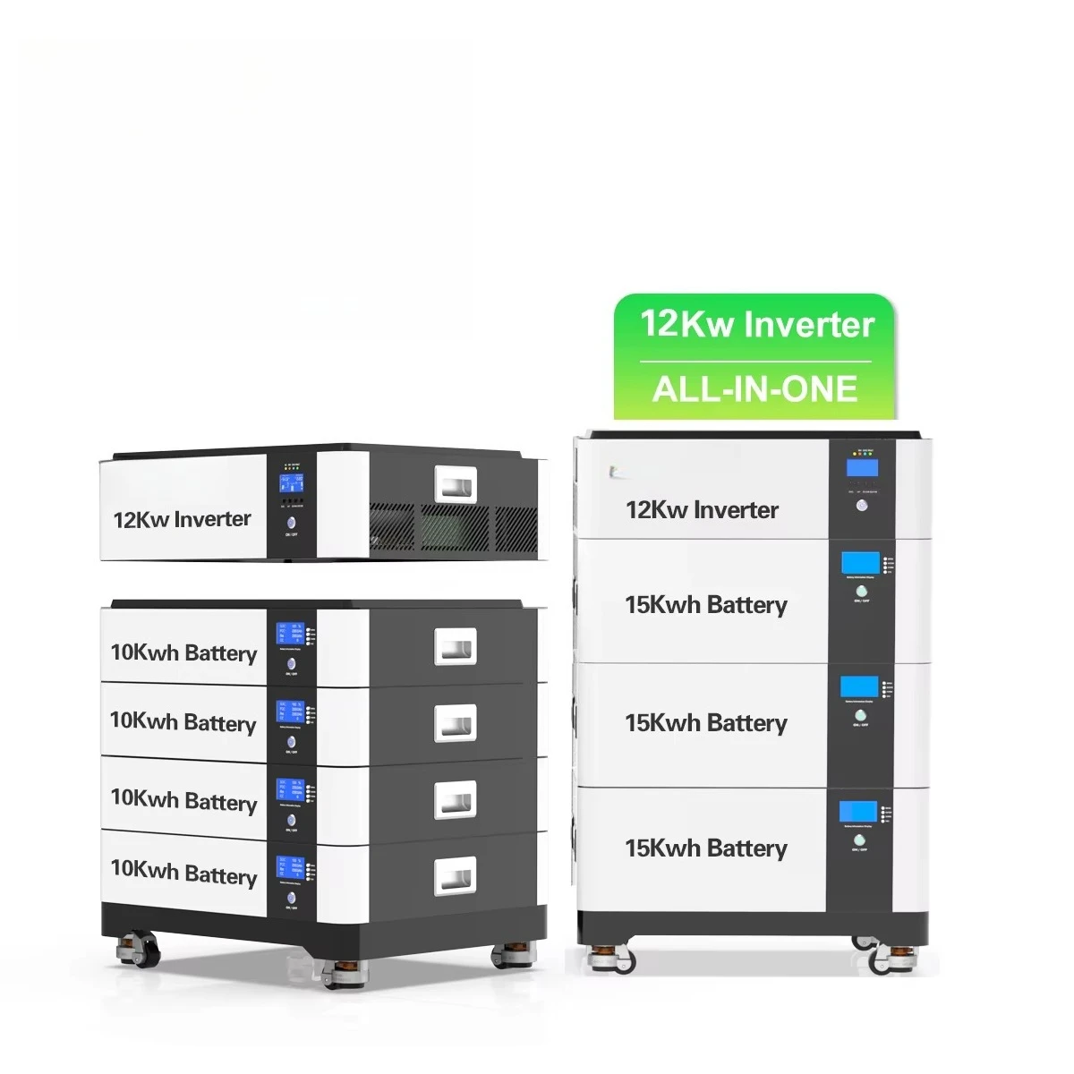 12Kw Integrated Hybrid Inverter with LiFePO4 Battery 15Kwh 20Kwh 30Kwh 50Kwh 60Kwh  Energy Storage 48V 300AH 600AH