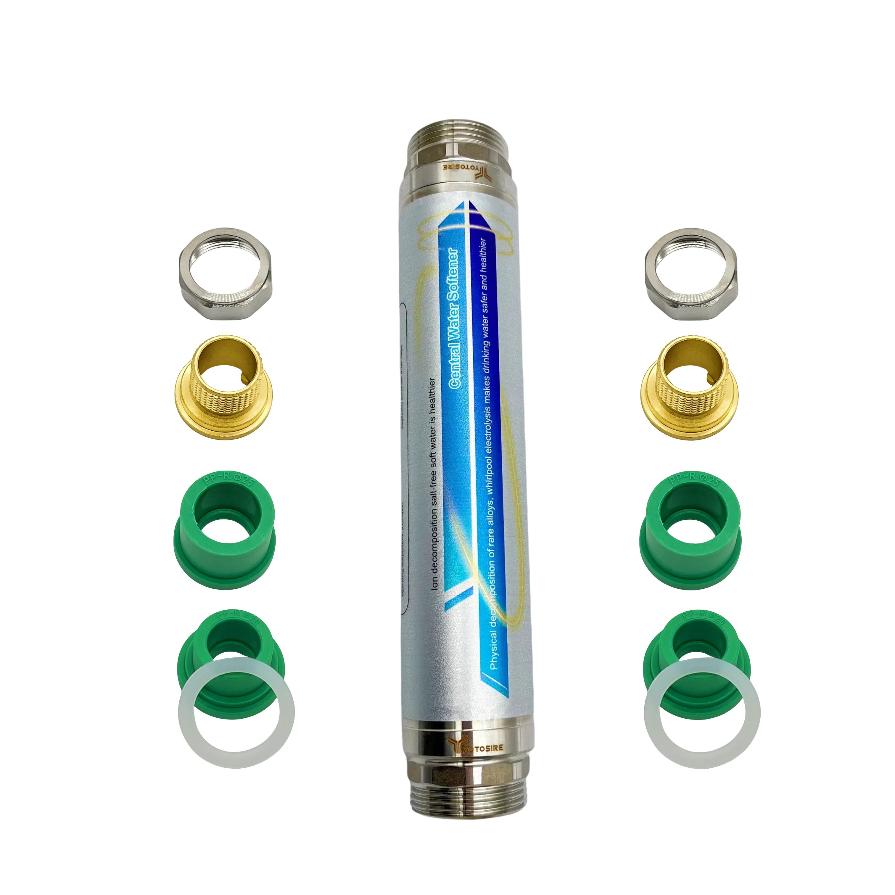 Salt-Free Water Descaler System Whole House Scale Prevention for Water Heater Boiler & Smart Toilet