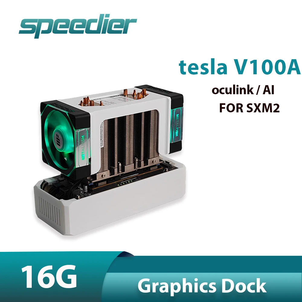 

Графическая док-станция 16G для Tesla V100A Oculink Thunderbolt 3, настольный компьютер Nvidia V100 SXM2, поддержка графического процессора USB4, Thunderbolt 3 выше