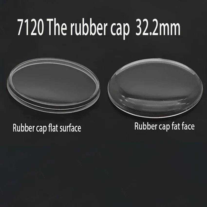 Watch Accessories Old Shanghai 7120 Watch Mask Lens Plastic Organic Rubber Cover Flat Fat Surface Watch Cover Mirror 32.2mm