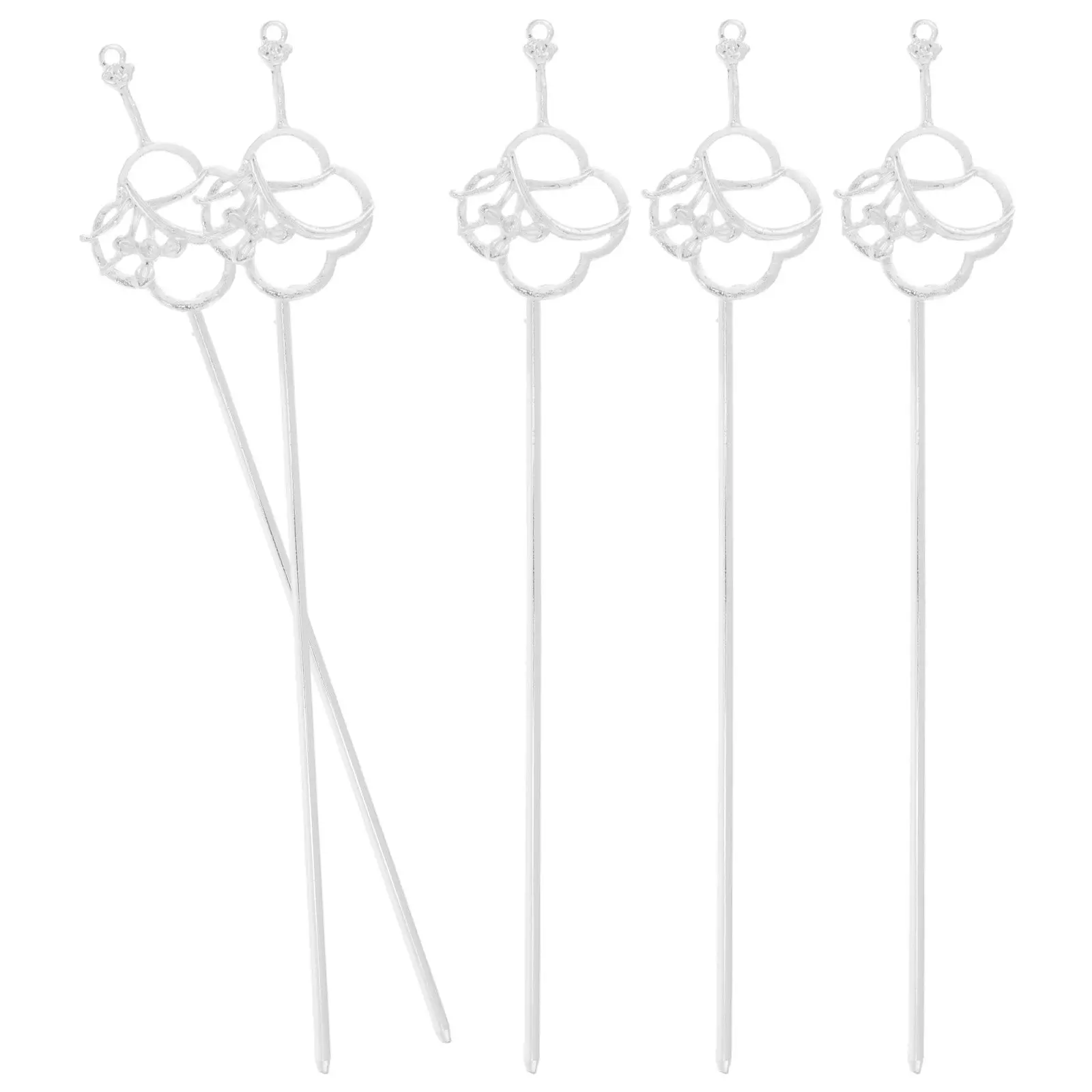 

5Pcs Chinese Hair Clips Vintage Hairpin Retro Hair Accessories for Women Wedding Party Festival Ceremony Use Present