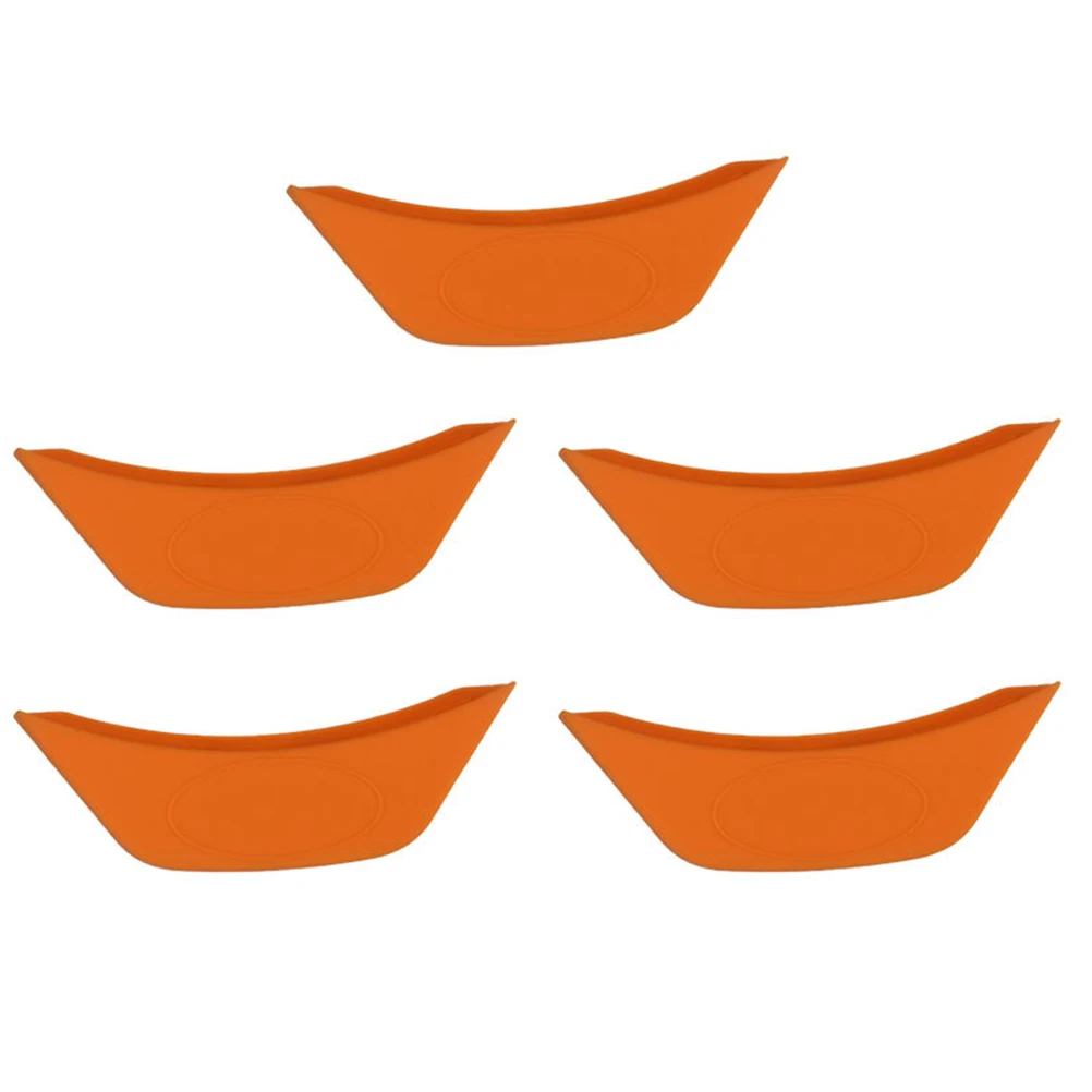 

5 Pcs Anti scald Pot Ear Sleeves Heat Resistant Silicone Cookware Insulation Grips Protective Covers Pan H