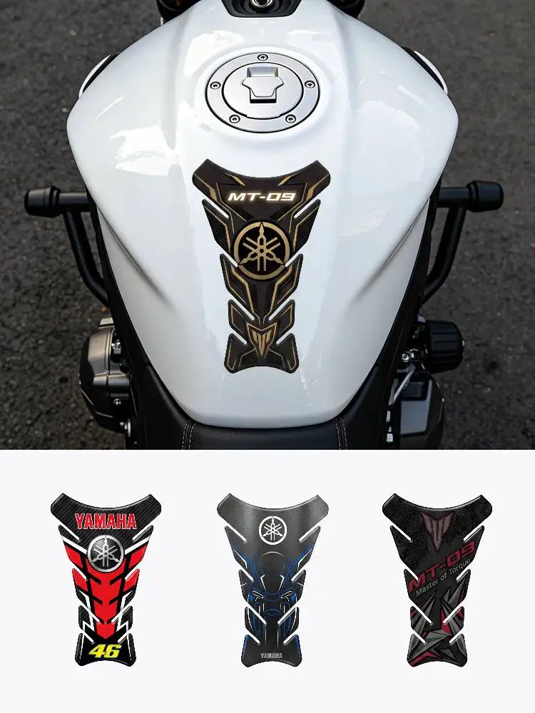 

FOR YAMAHA Motorcycle PVC Tank Pad Tank Cap Protector Racing Sticker Universal