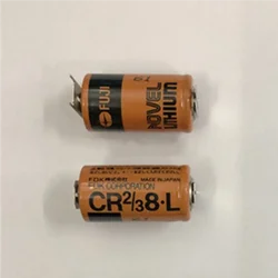 FUJI CR2/3 8.L 3V PLC lithium battery CR2/38.L 2/3A with solder legs