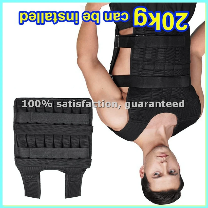

20KG Weighted Vest Training Fitness Weighted Jacket for Strength Endurance Running Not Included Steel Plate-ANKL