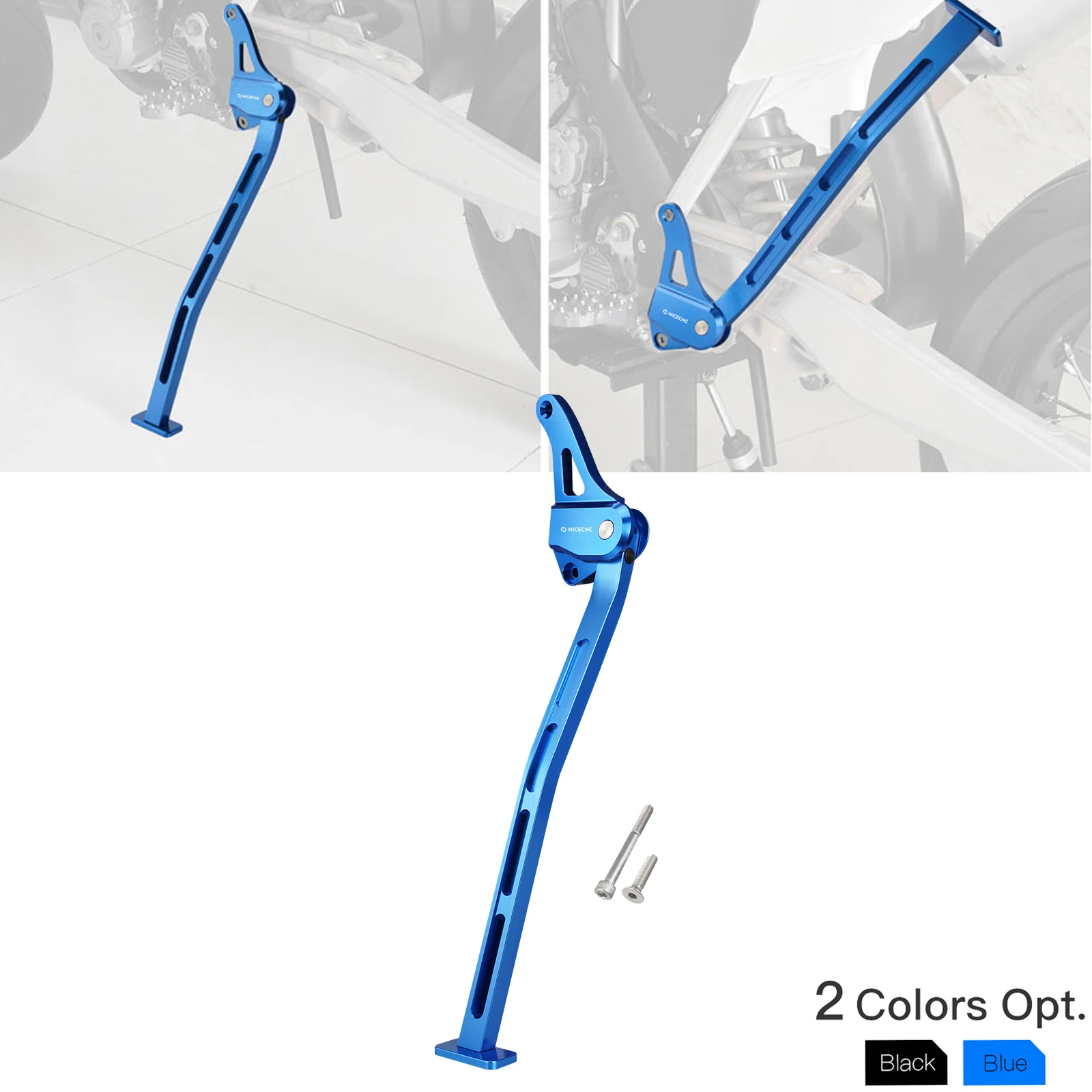 For Yamaha YZ250 2005-2024 YZ125 2005-2022 YZ 125 250 Motorcycle Kickstand Kick Side Stand Parking Bracket Aluminum 2022 2021