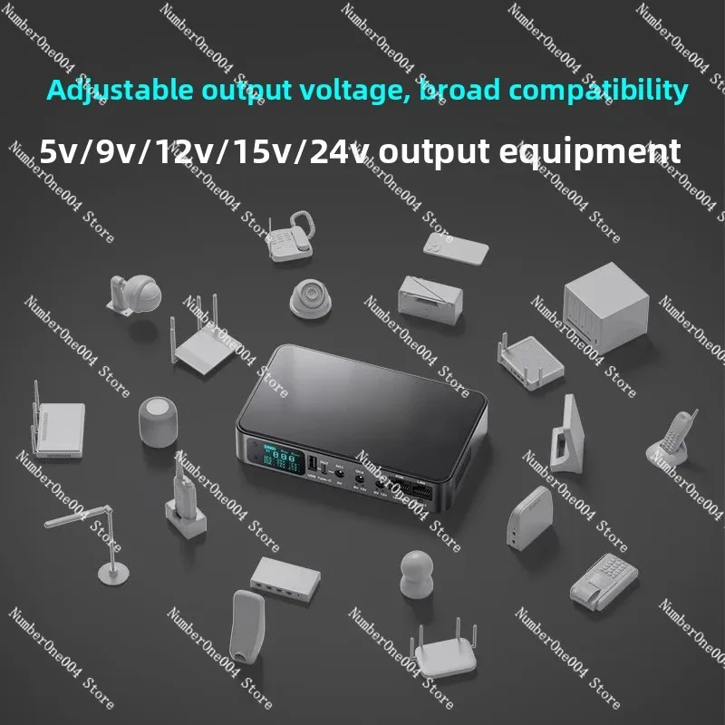 2A battery router UPS uninterruptible power supply mobile dormitory 12V lithium battery charging and power failure treasure