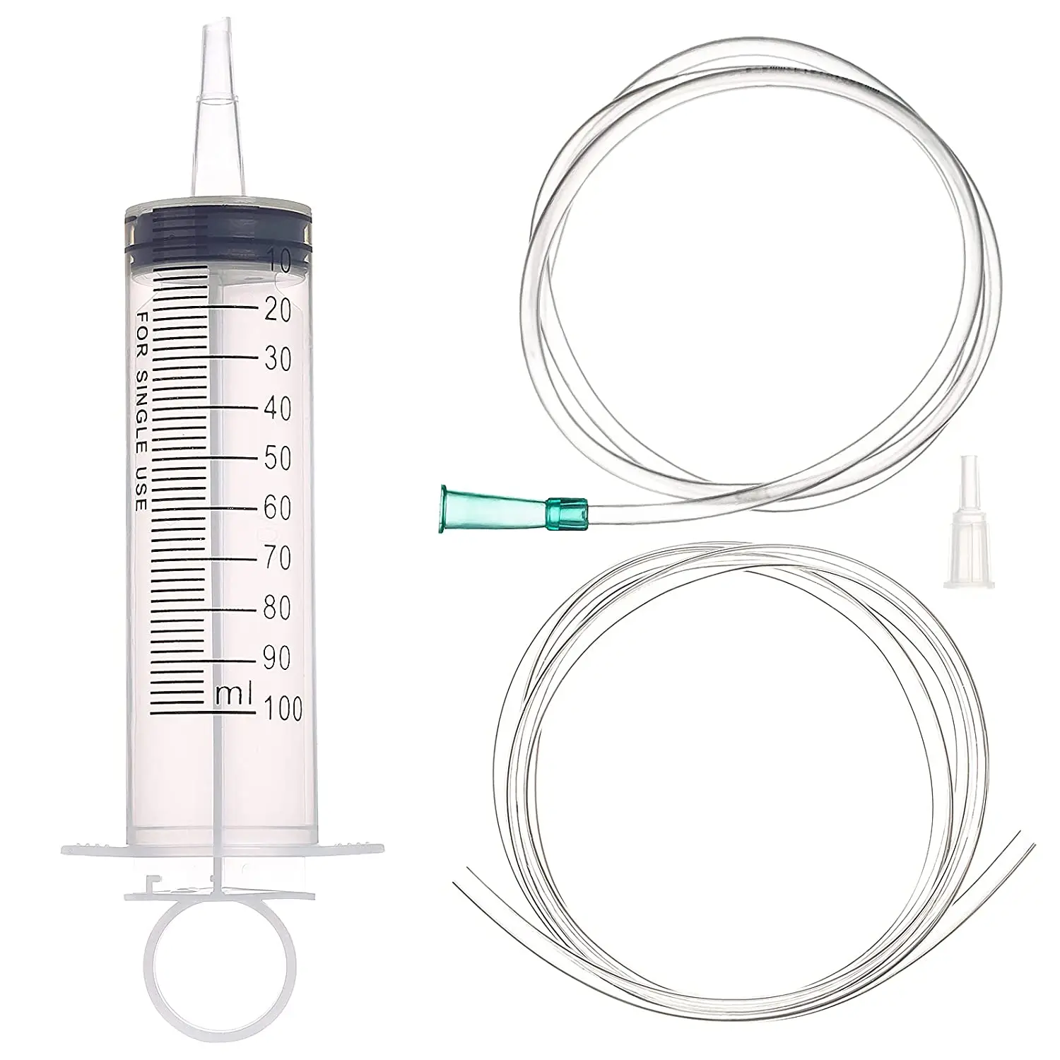 Large Capacity 50/60/80/100/150ML Plastic Syringe Reusable Washable Pump Syringe Measuring Suction Injector for Oil Fluid Water