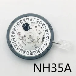 NH35A Premium Mechanical Movement NH35 At 3 At 3.8 At 6 Date wheel 24 Jewels Automatic Self-winding High Accuracy Movt Replace