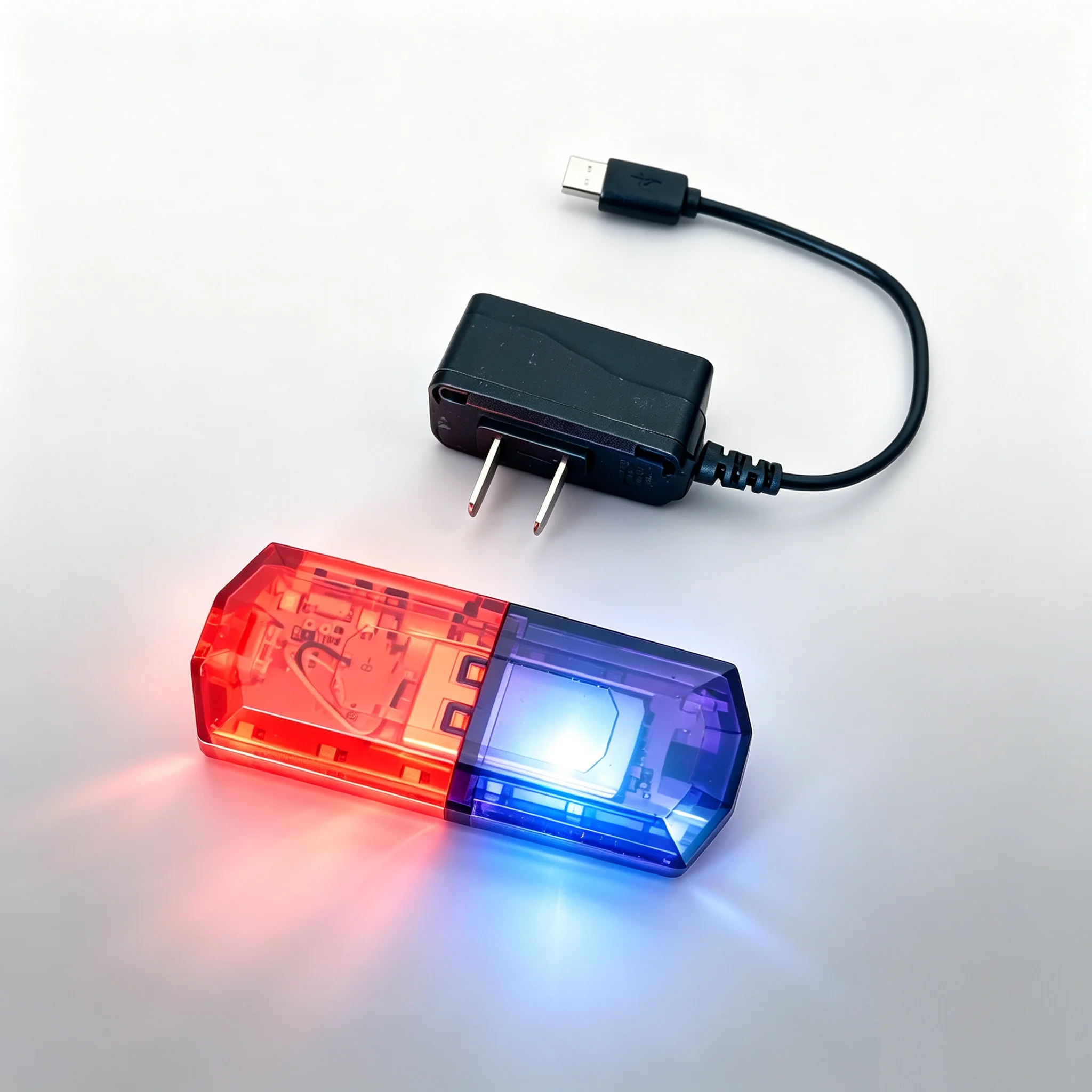 1pcs Red Blue LED Shoulder Warning Light Shoulder Clip Light Sanitation Worker Safety Patrol Alarm Flash Signal Strobe Lamp