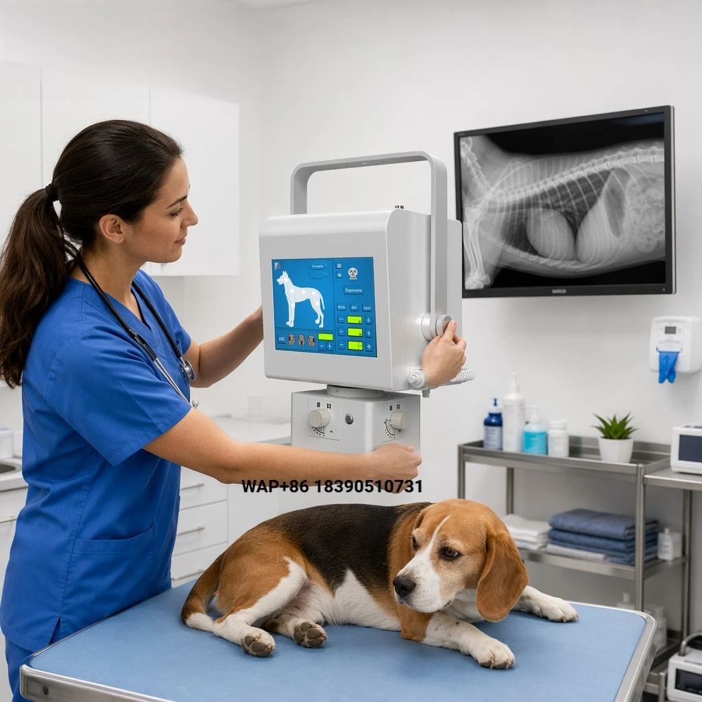 High-frequency portable veterinary X-ray machine digital radiography system for animal clinics and farm practices