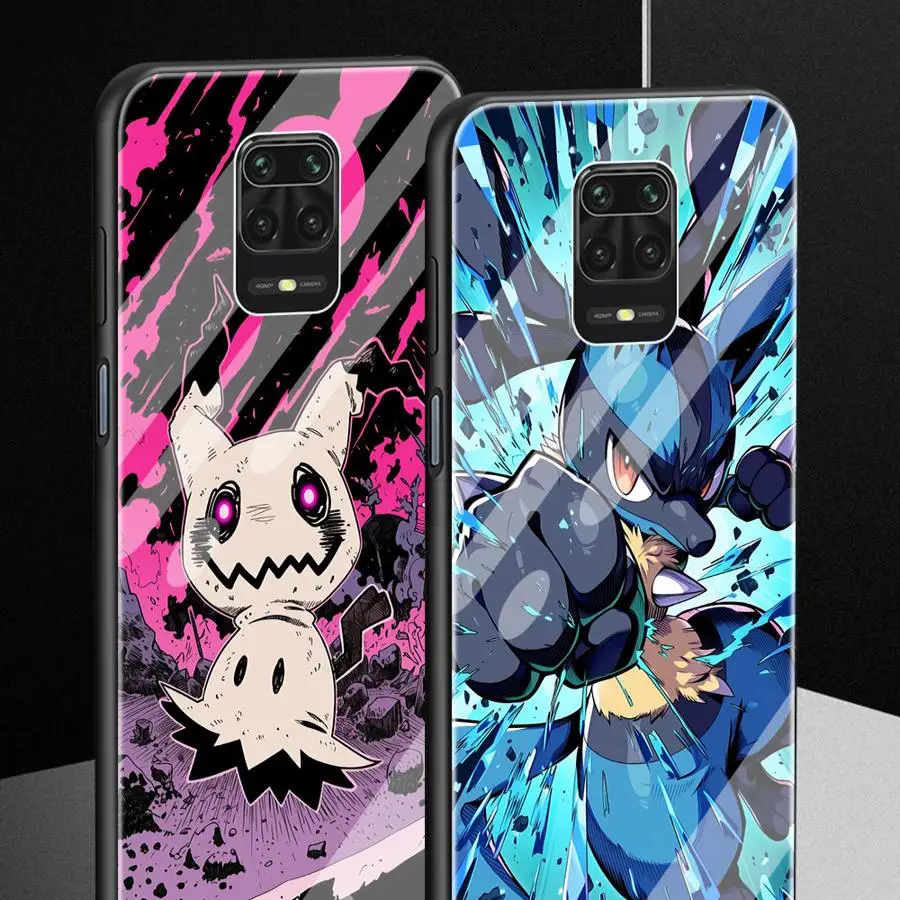 Luxury Phone Cover Glass Case for Xiaomi Redmi Note 15 14 Pro 11 A2 Plus 10S 10 12S A5 13 12 A1 Anime Pokemon Gengar - view 2
