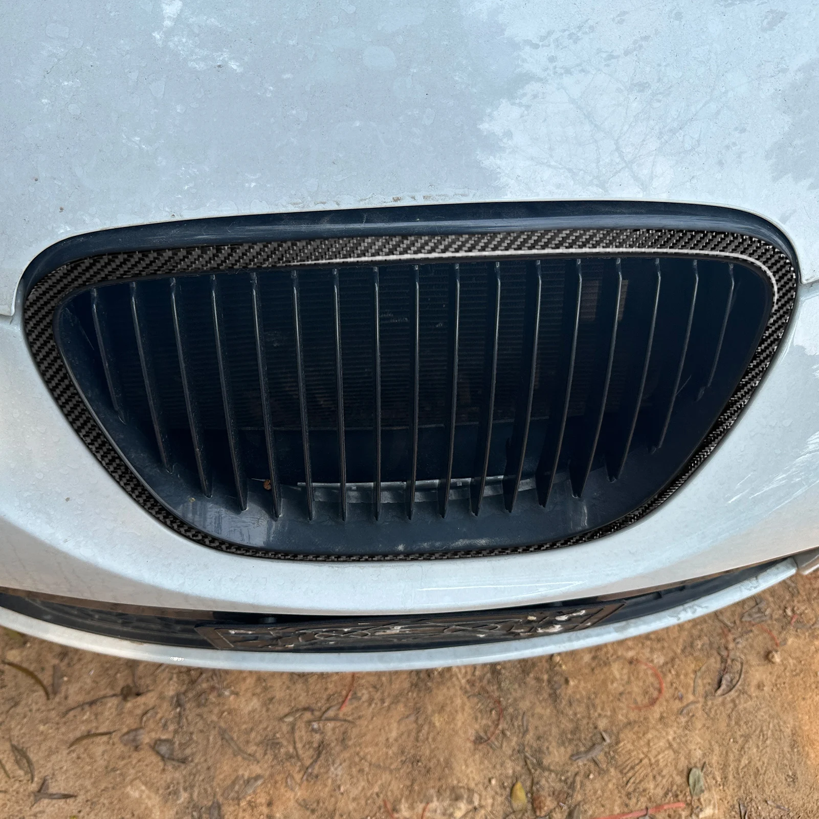 Real Carbon Fiber Car Accessories Grille Trim Soft Cover Sticker For SEAT Leon MK2 2005 2006 2007 2008 2009 2010 2011 12