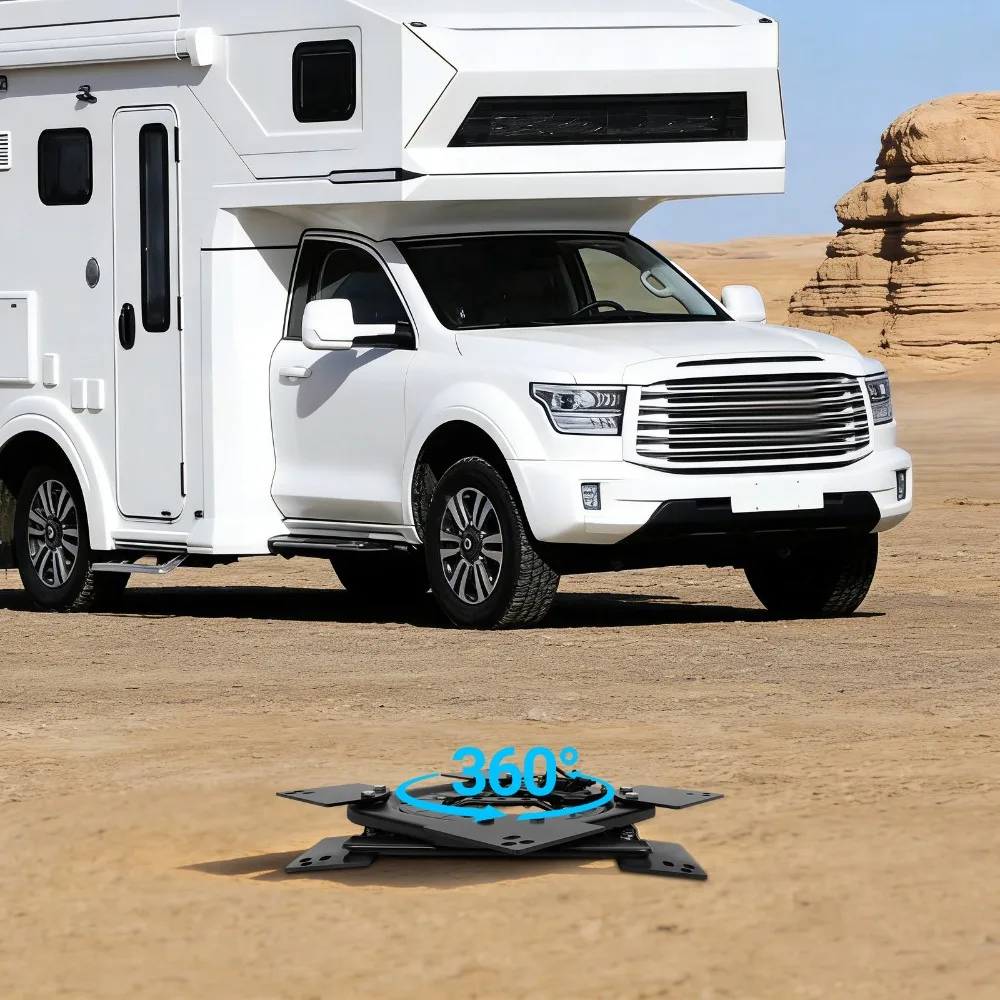 

Yacht Seat, Seat Turntable, Fixed Base, 360° Rotating RV T5 T6 Seat Swivel, Adjustable Swivel Plate for Marine Boat Camper