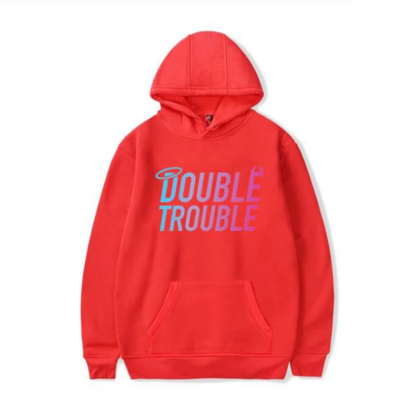 Stokes Twins Double Trouble Funny Hoodie Hip Hop Graphic Sweatshirts Poleron Hombre Streetwear Hoody Unisex Harajuku Tracksuit