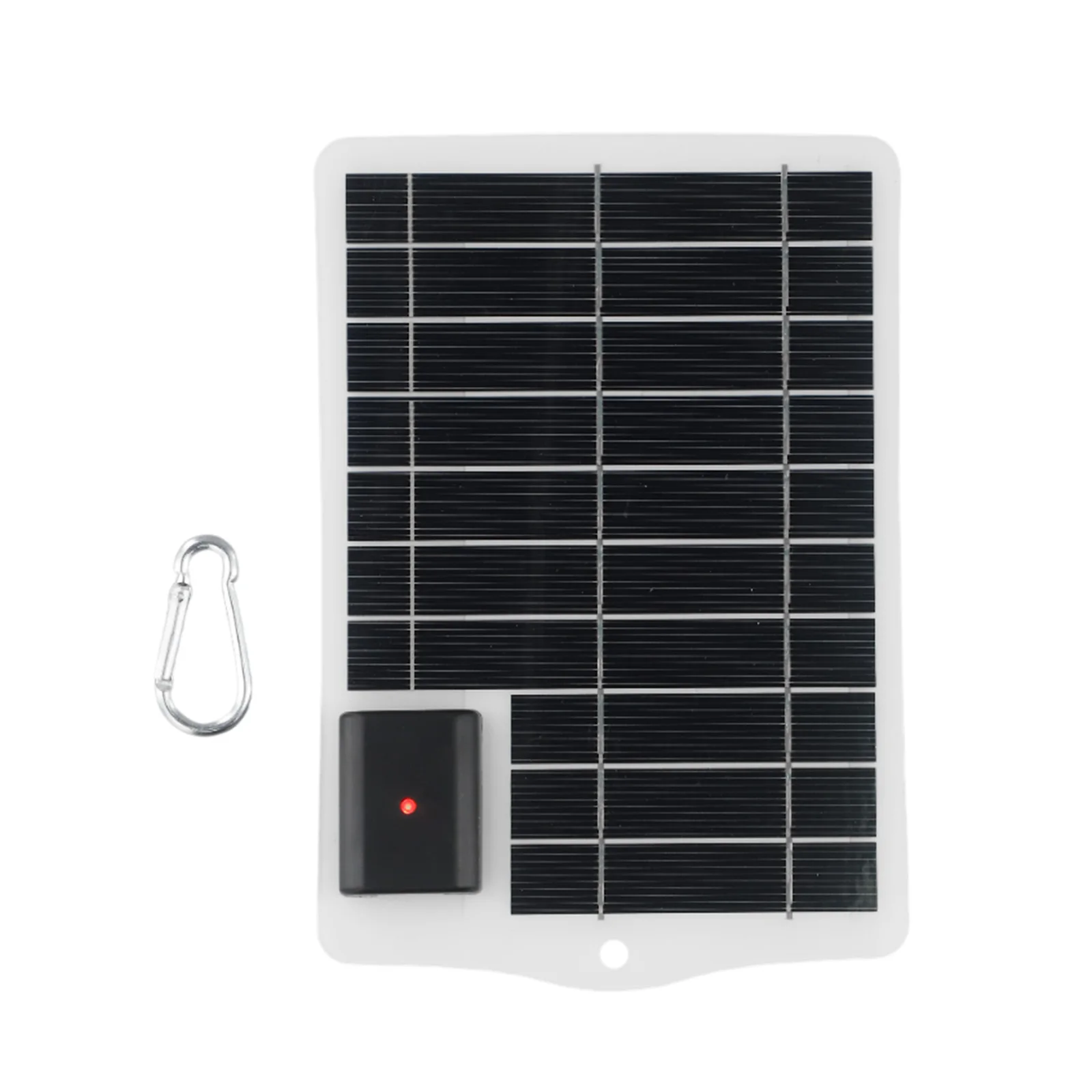 180*126*25MM Portable USB Solar Panel Anti-riot Performance High Wind Resistance High-efficiency Polysilicon Cells Long Life