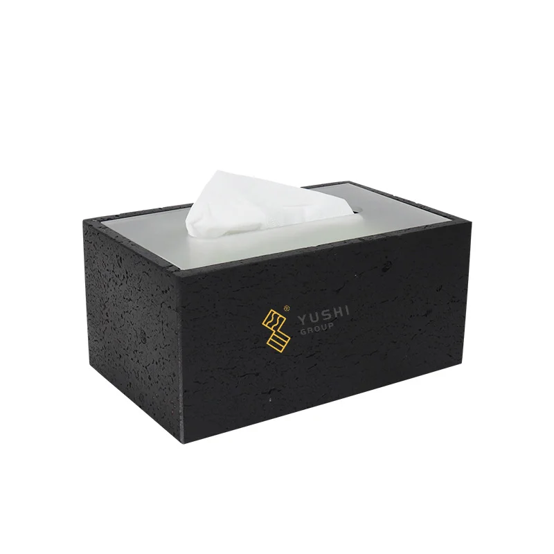 Jade Group Luxury Modern Marble Tissue Box Vintage Style Paper Holder for Home Bathroom Desktop Office Restaurant Packaging