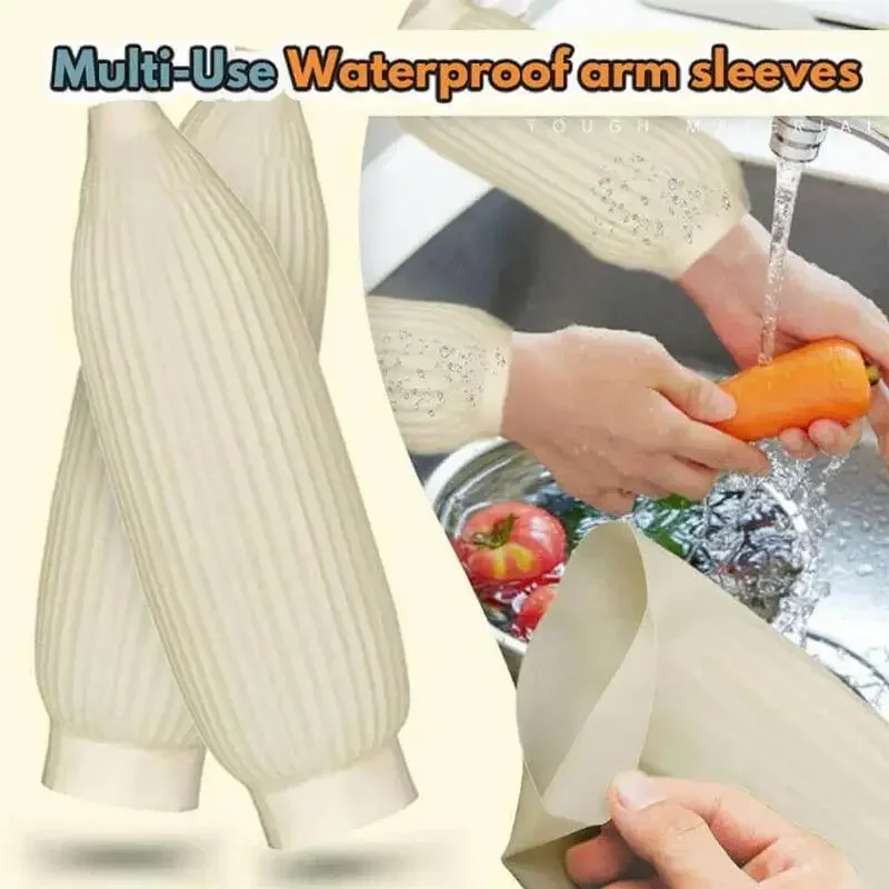 1 Pair Waterproof Latex Arm Sleeves Covers Reusable Protective Cleaning Oversleeves Kitchen Tools Oversleeve Household for I4x5