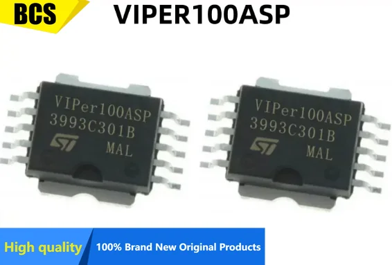 

(5piece)100% Original VIPER100 VIPER100ASP Switching Regulator IC Integrated Component - Brand New Original Stock