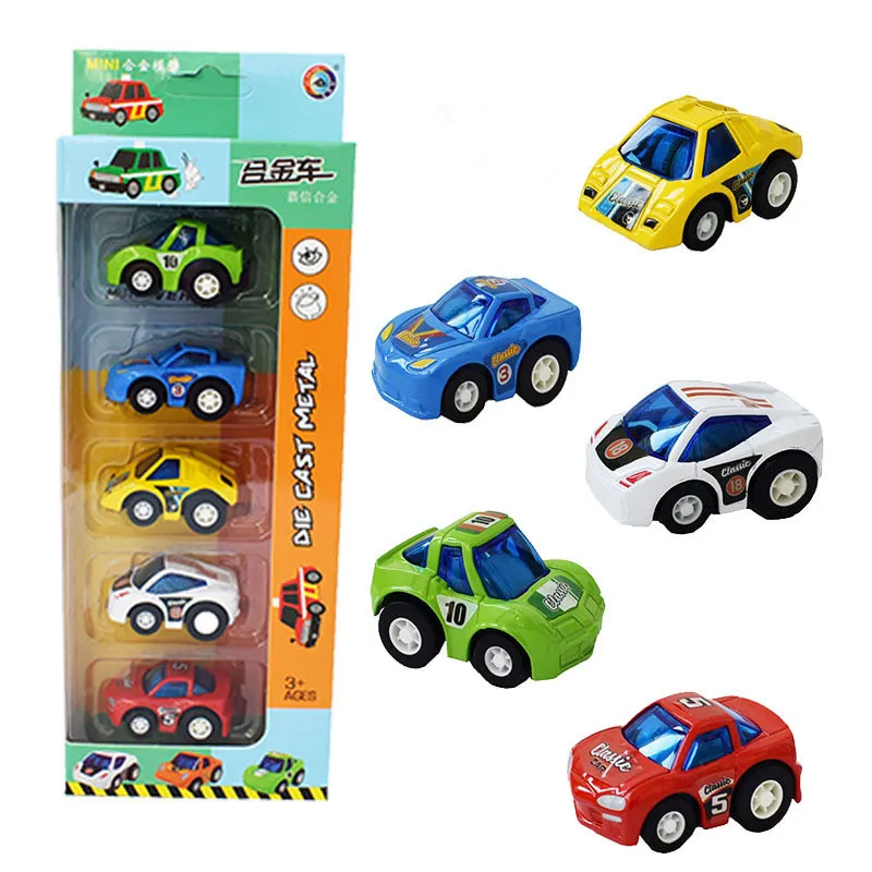 Alloy Pull Back Mini Cartoon Car Model,Original Packaging 4pc/lot Children's Car Toys,Wholesale Free Shipping