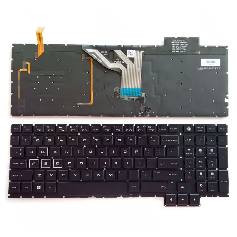 

FOR HP Omen 15-CE 15-CE010CA 15-CE020CA 15-CE030CA 15-CE051NR Backlit Keyboard