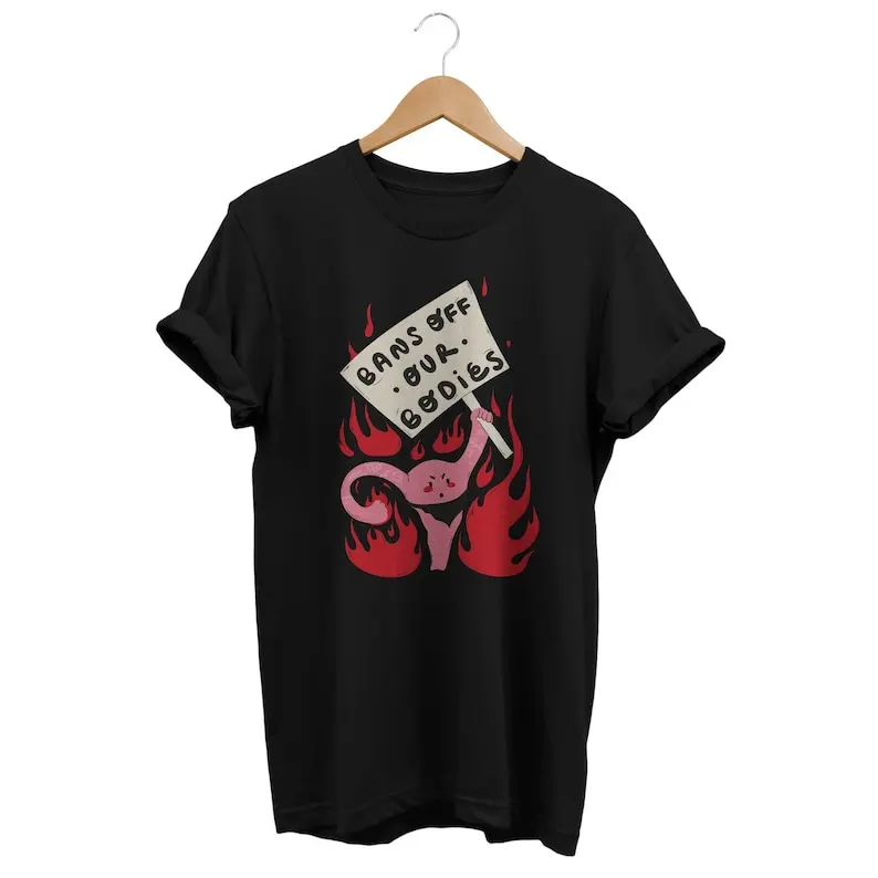 

Uterus T-shirt, Feminist Shirt, Girl Power, Grunge Clothing, Witchy Apparel, Occultism Outfit, Gender Equality Politics, Women E