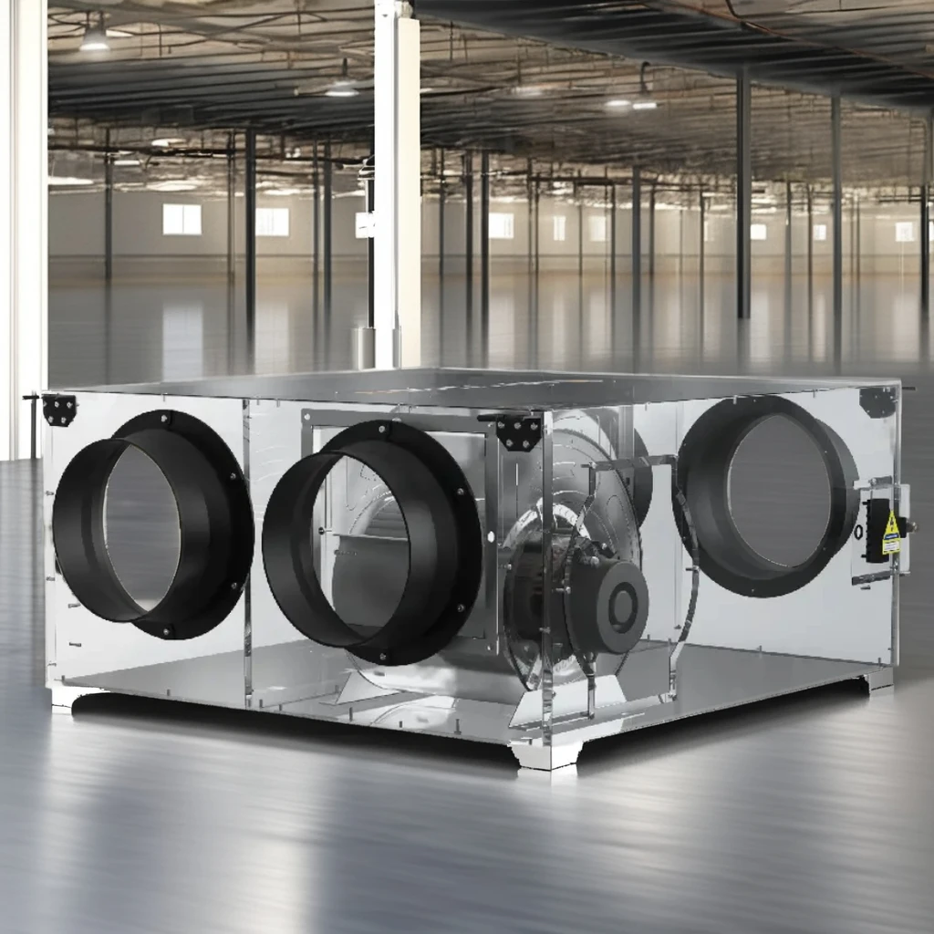 Quality Inspection Outdoor Ventilation 1500 Cmh for Flow Double Bidirectional Fresh for Conditioning Fan HVAC System