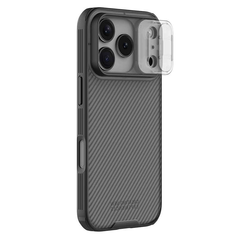 Für iPhone 17 Pro Hülle NILLKIN Fitted Case Camshield Hochwertige Schutzhülle mit Linsenschutz – Detail 1