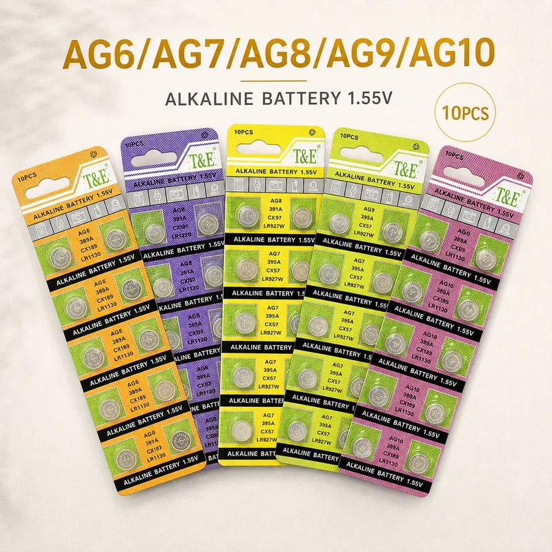 Button Cell Battery 10PCS AG6 LR69 371 LR920 AG7 LR927 395 AG8 LR1120 191 AG9 LR936 394 AG10 LR1130 389 For Watch And Toy