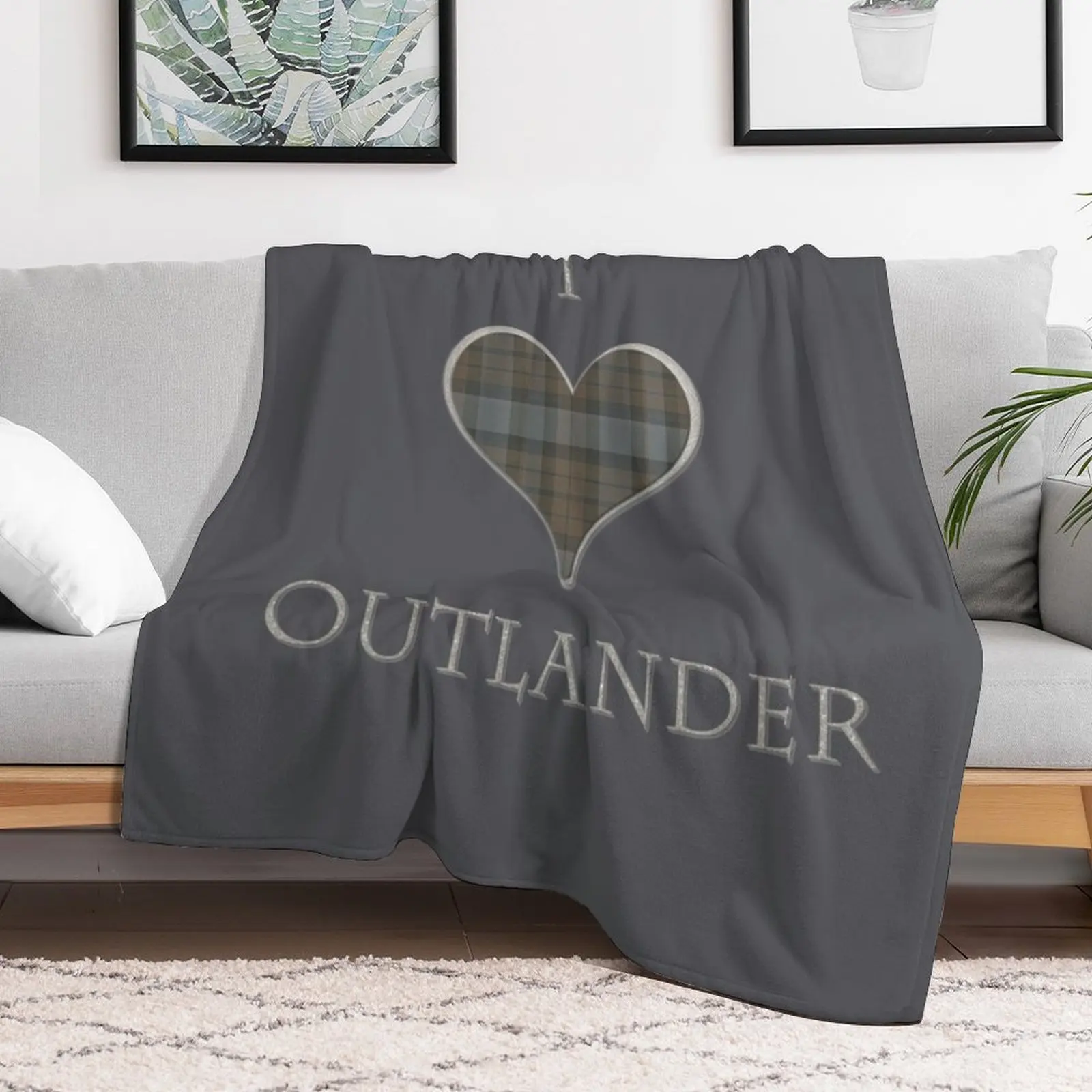 I LOVE OUTLANDER Throw Blanket Softest halloween Weighted Large Blankets