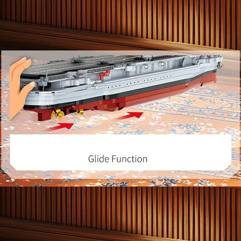 ตัวต่อ MOC 1883 ชิ้น ชุดเรือรบสงครามโลกครั้งที่ 2 USS CV-6 Enterprise ของเล่นเสริมพัฒนาการสำหรับเด็ก ของขวัญคริสต์มาส