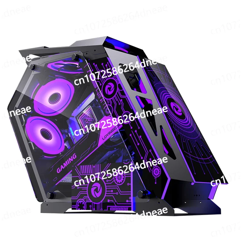 

New Design Profile MATX Gaming Computer Chassis Computer Central Processor Server Cabinet Chassis with Tempered FRP Panel