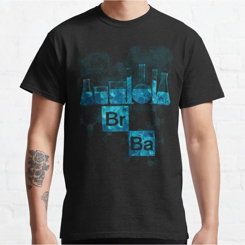 

Respect the Chemistry Vintage Crime Movie Breaking Bad Gift t shirt Men's O-Neck Short Sleeve Graphic clothes All size tee