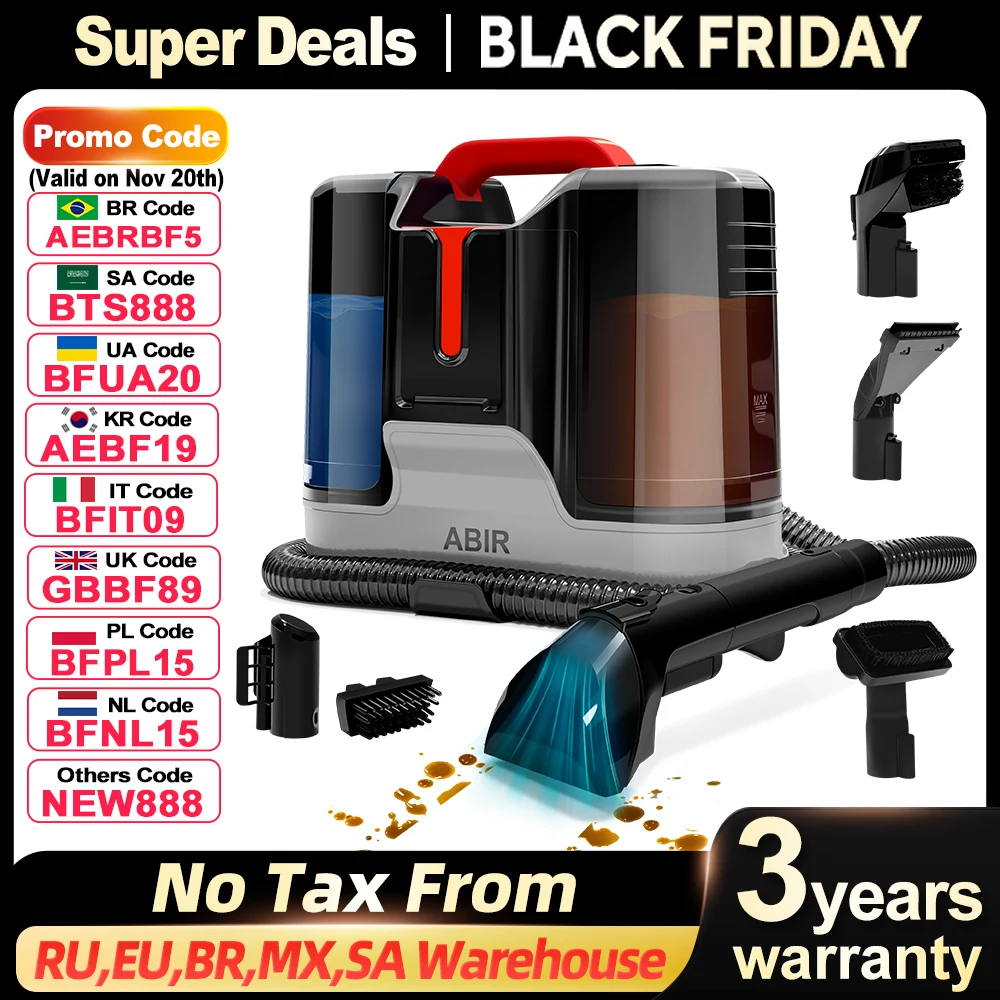 로봇 진공 청소기 ABIR X6PRO, 6000PA 흡입, 스마트 아이 시스템, APP 가상 배리어, 스마트 가전 제품, 자동 바닥 청소