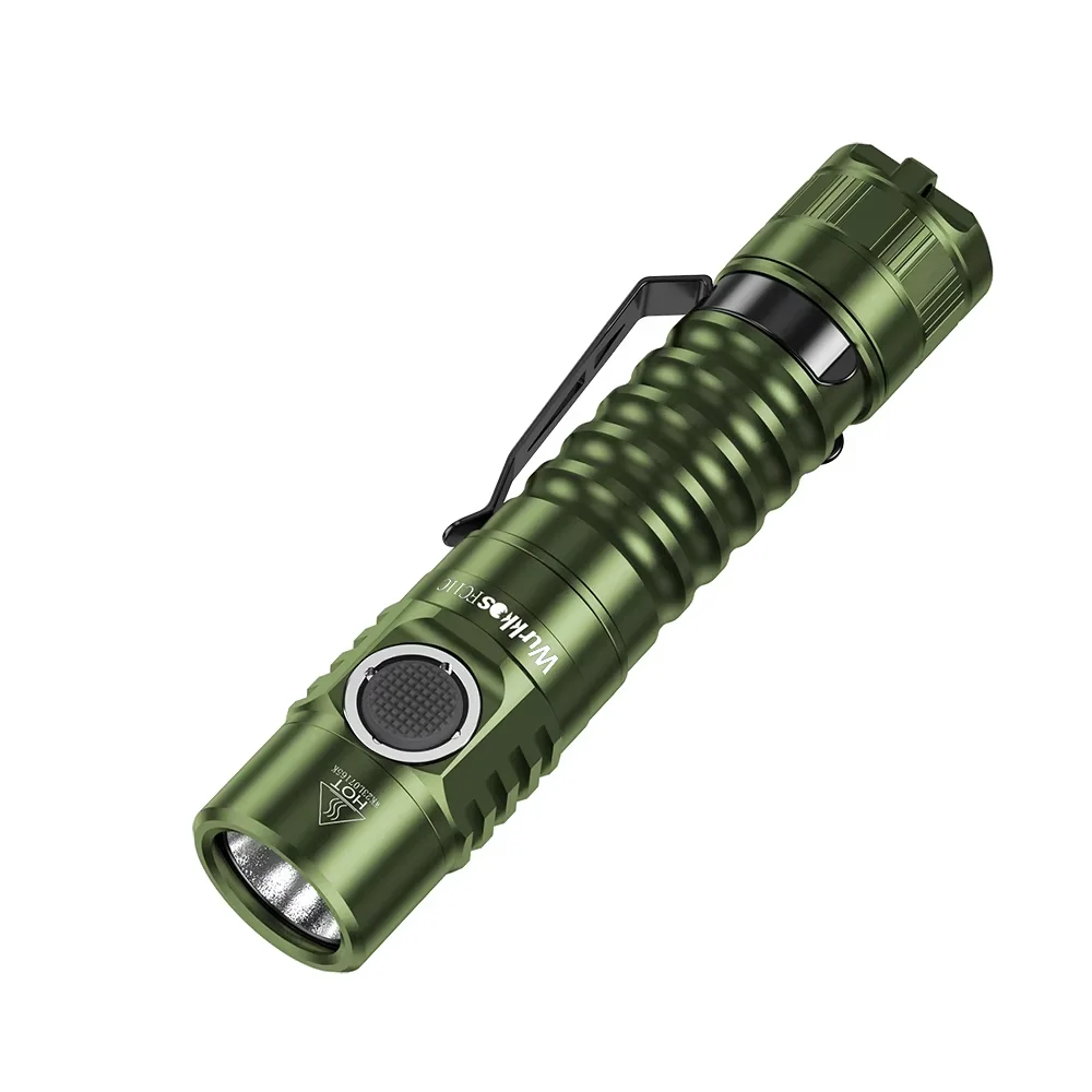 Wurkkos FC11C LED-Taschenlampe, wiederaufladbar, hohe Lichtstärke, 1200 Lumen, tragbar, Buck-Schaltung, 90, hoher CRI (5000K), magnetische Beleuchtung