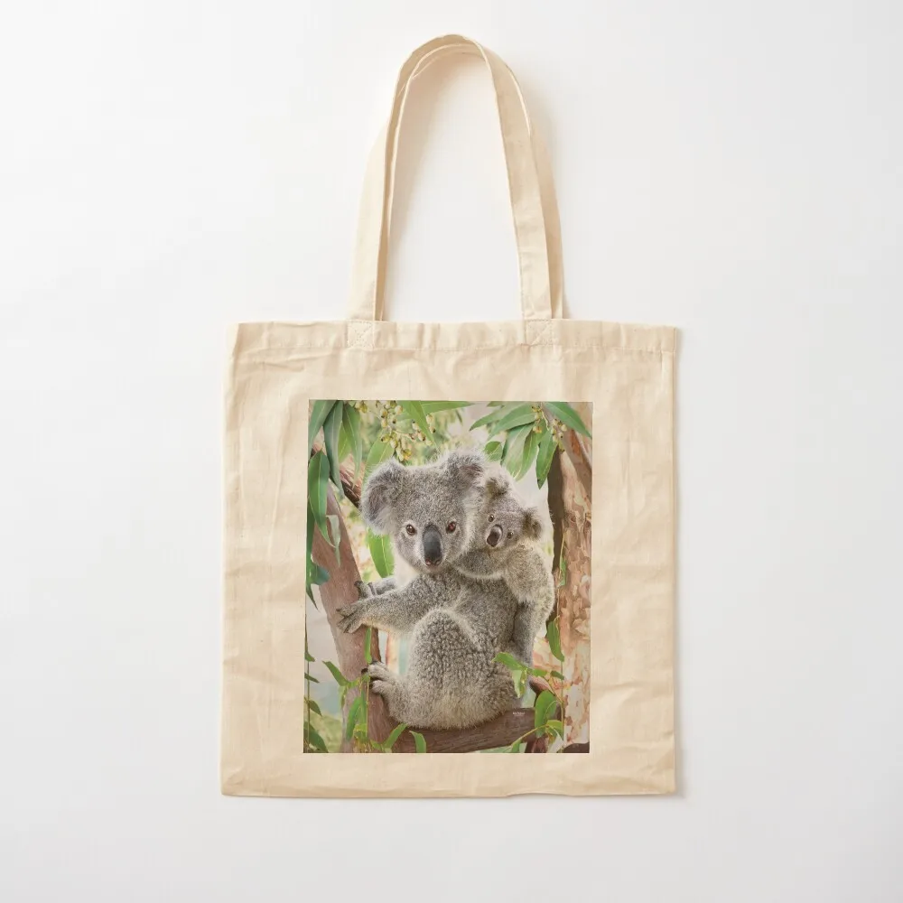 Koala Cuddles Tote Bag tote bag men's Customizable tote bag Handbags Large bags for women