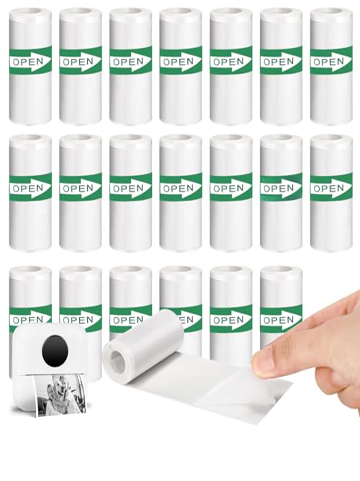 Mini Printer Paper,Thermal Sticker Paper,Self-adhesive,Mini Thermal Printer Paper,Mini Photo Printer Labels, For Photos, T