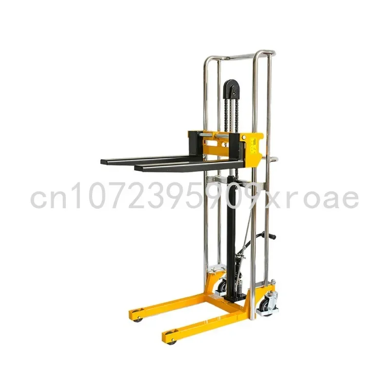 

Hydraulic manual forklift small loading and unloading stacker