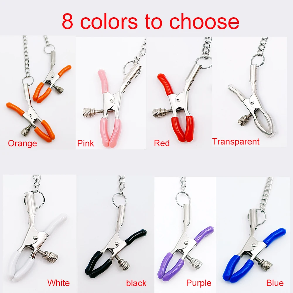 Ketting Tepel Klemmen Metalen Borstclips Tepel Stimulator Vrouwen Erotische Flirt Tease Seksspeeltjes Voor Paar Bdsm Bondage Adult Games