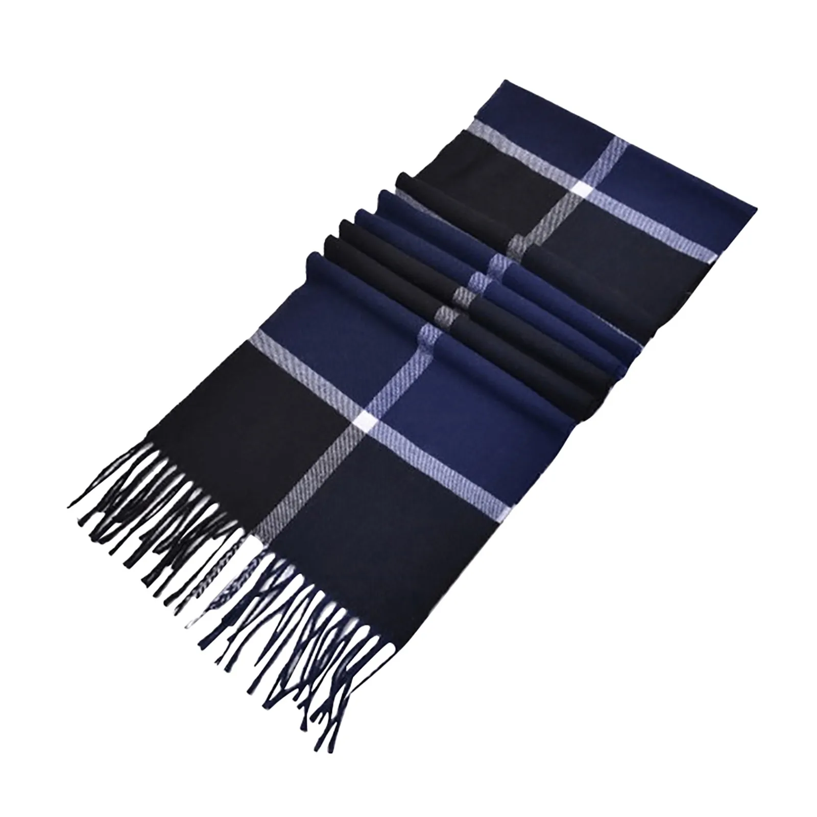 Wool Feel Scarf Warm Soft Lightweight Scottish Scotland Check Tartan Plaid Gift For Men Scarfs for Teenage Girls Kindness Scarf