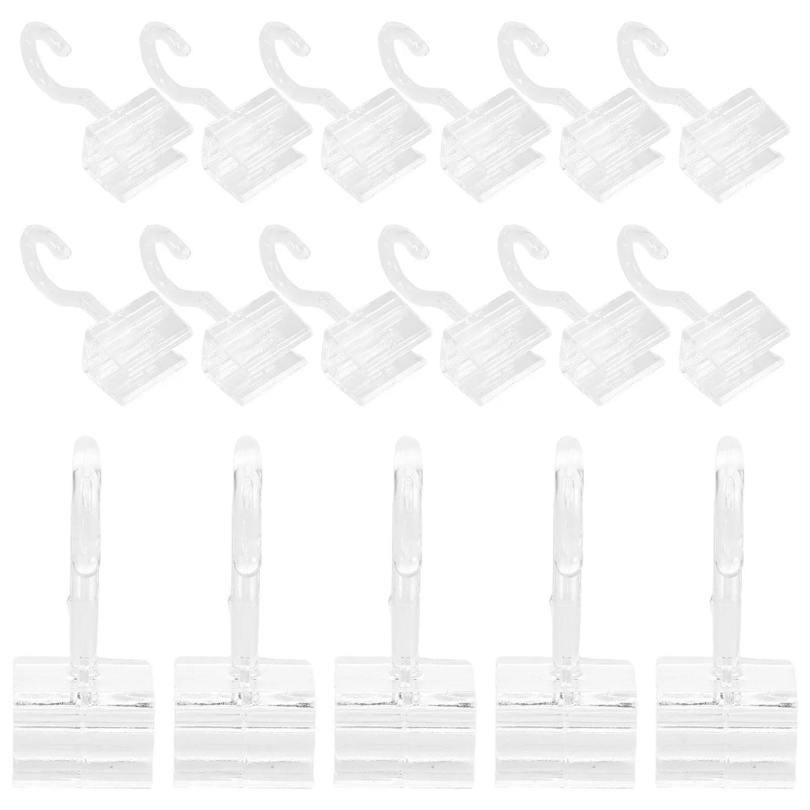 20pcs Shelf Label Holders Clear Rotatable Price Tag Clips For Wire Shelves Reusable Supermarket Display Organizer Retail Store