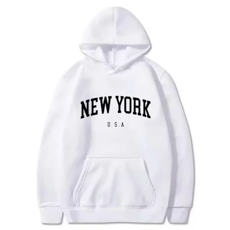 

New men women's New York American City Hoodie fashion letter printed graphic sweatshirt loose casual Harajuku hoodie sportswear