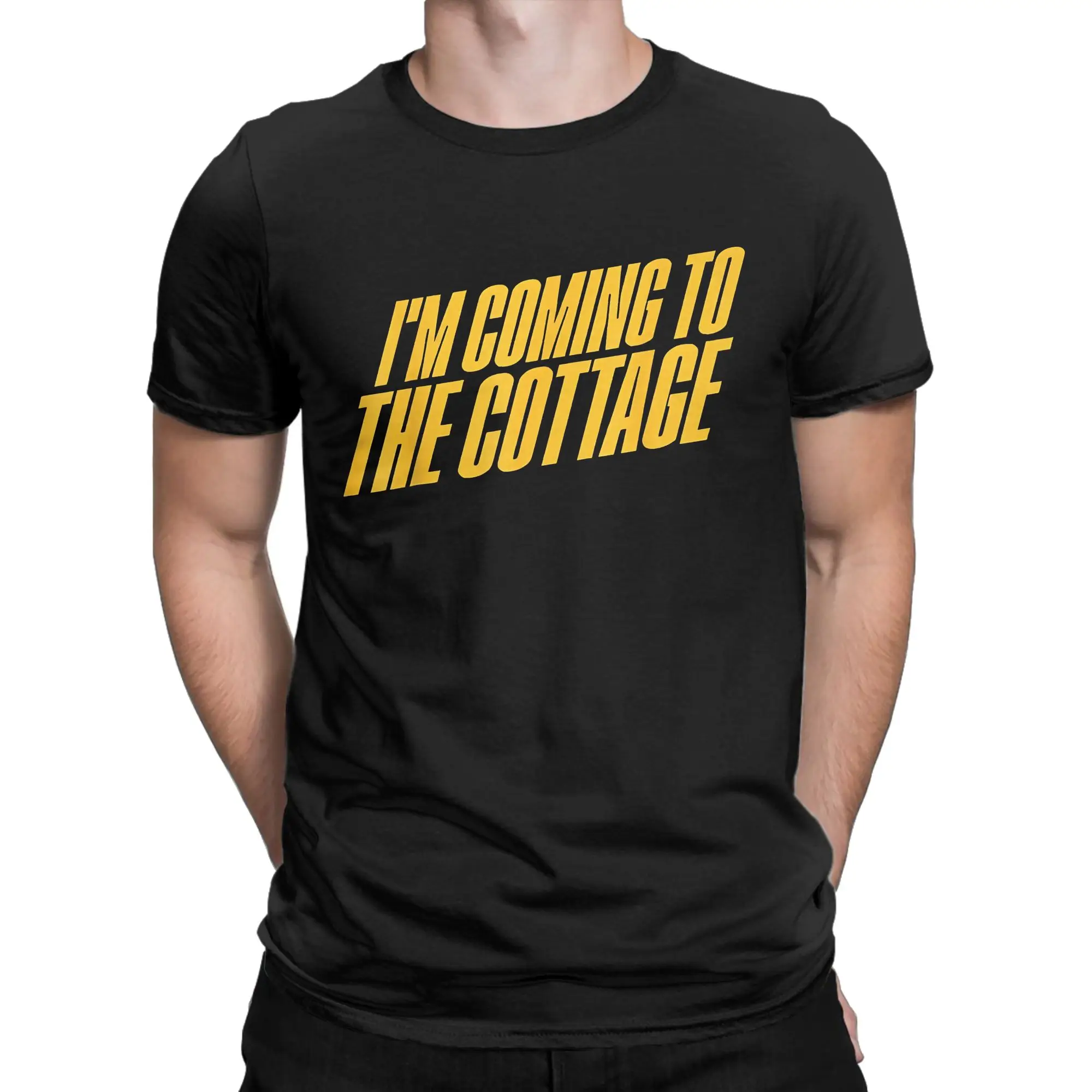 Men T-Shirt Hollander I am Coming to the Cottage Crazy ees Short Sleeve  T Shirt Round Neck Clothes Party