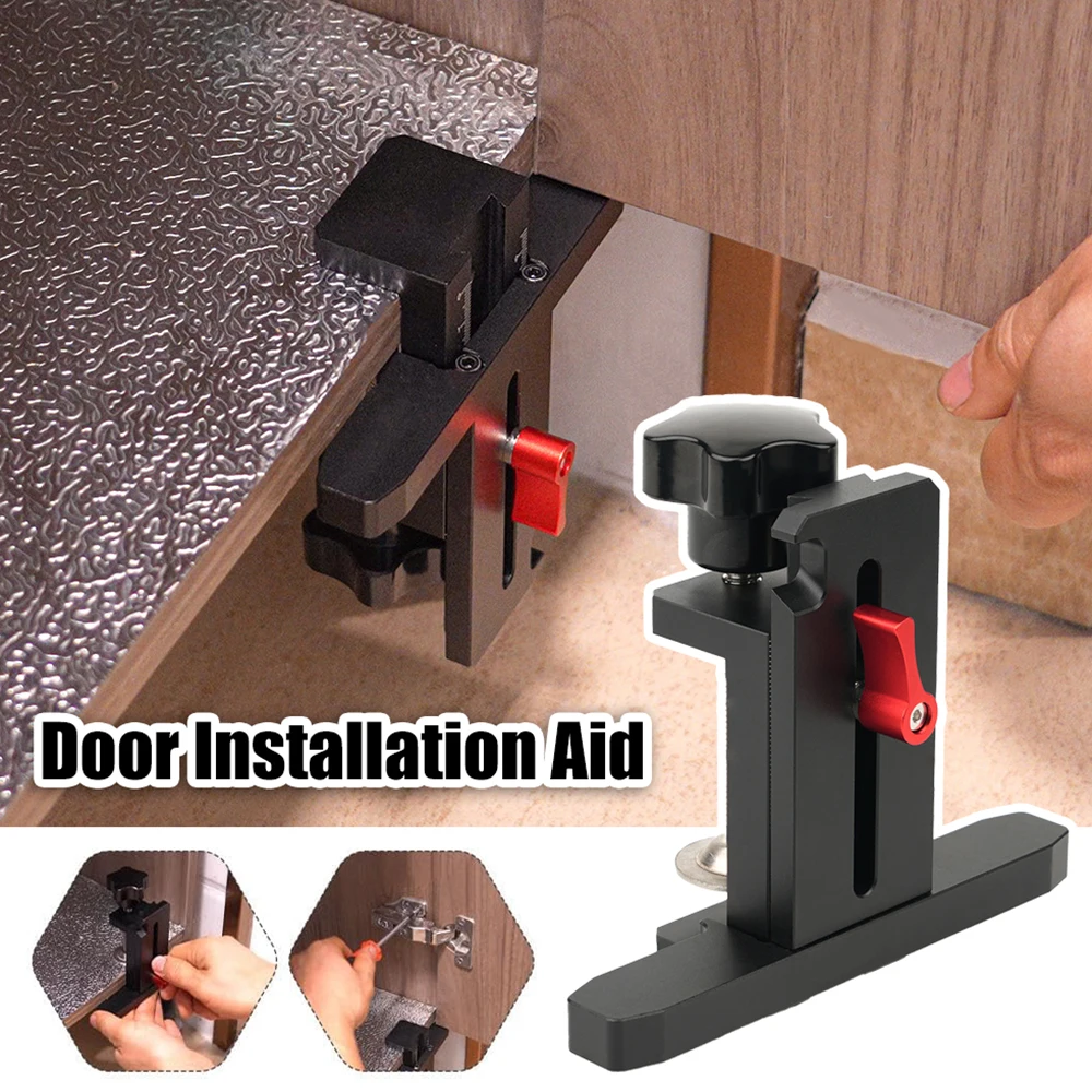 New Cabinets Frame Clamp Cabinet Door Mounting Leveler Household Hidden Door Installation Jig Panel Fixed Lifting Auxiliary Tool